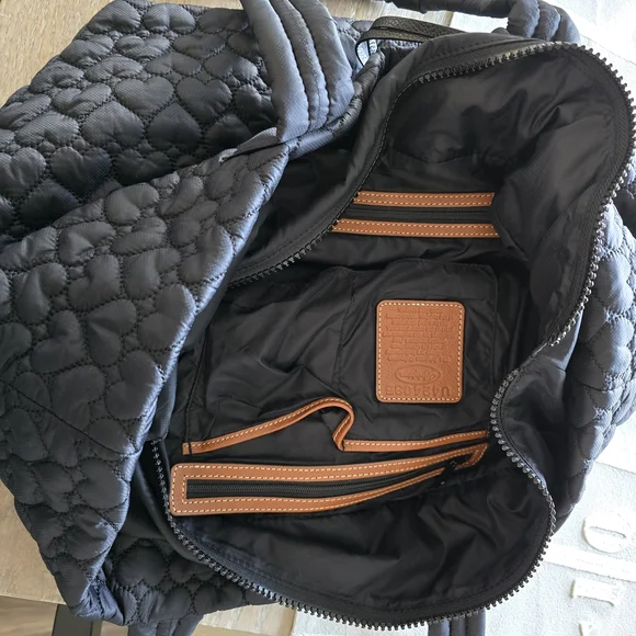 Brighton Quilted Black Tote Bag NWOT - Picture 4 of 5